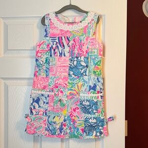 Lilly Pulitzer Pink and Green Floral Dress